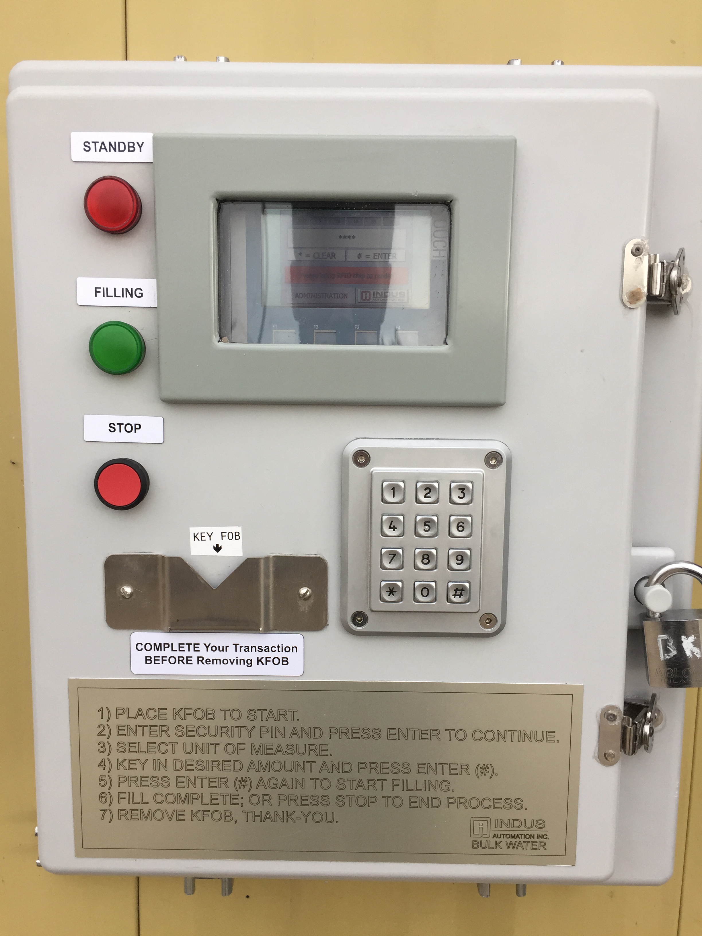 Bulk water system enclosure in field installation context
