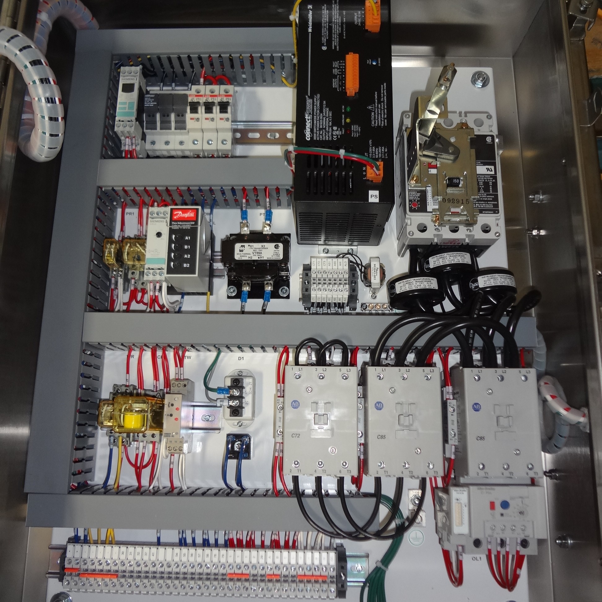 Control panel wiring detail - Indus Automation