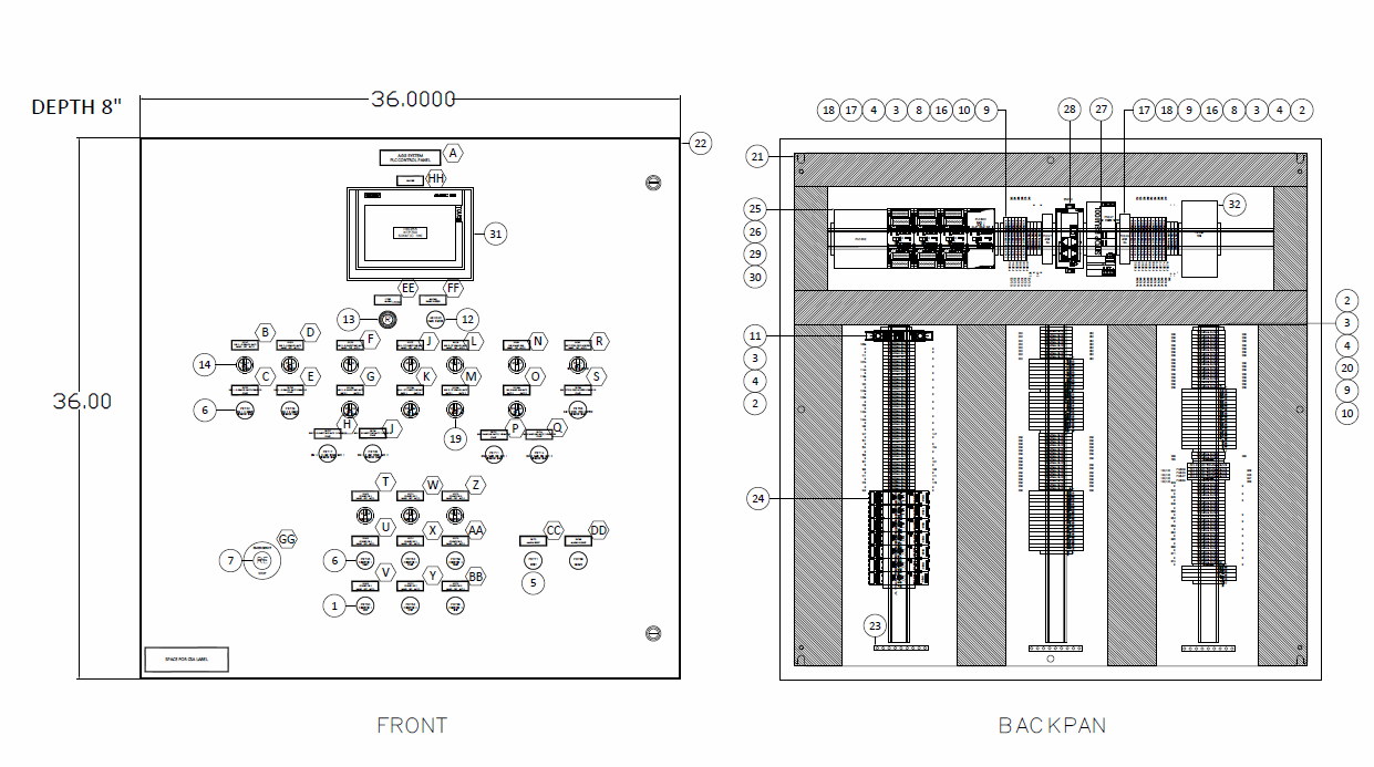 Electrical schematic drawing - Indus Automation
