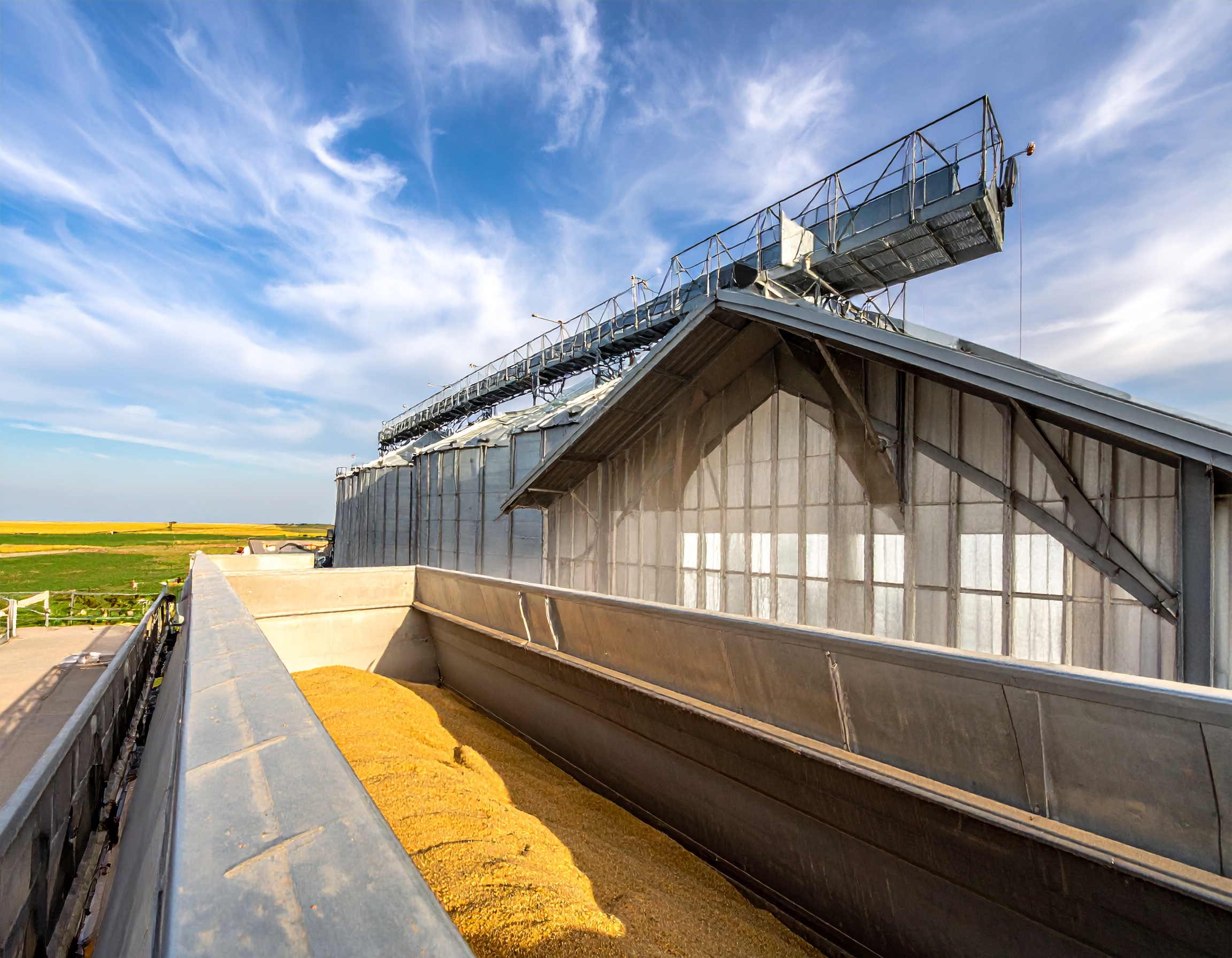 Grain handling facility